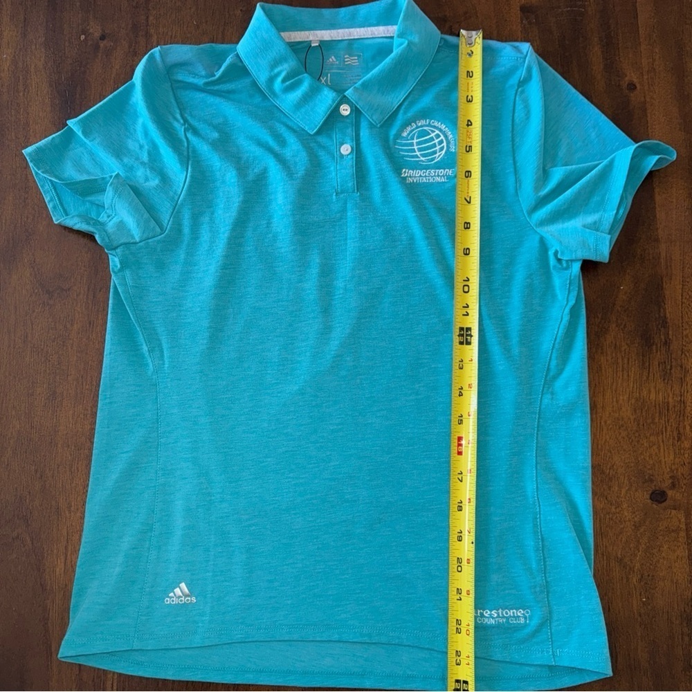Adidas womens s/s World Golf Championship Firestone CC Polo Shirt XL Perf New - Picture 9 of 9
